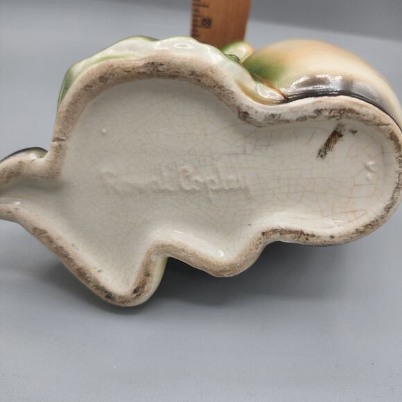 Vintage Asian Boy Royal Copley Oriental Ceramic Pottery Planter Figurine FLAWS - Picture 9 of 10